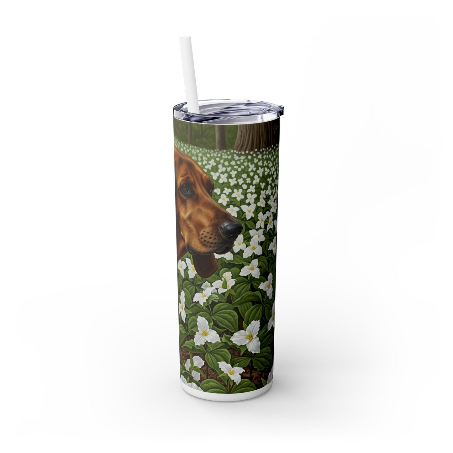 Treeing Walker Coonhound Tumbler with Straw, 20oz