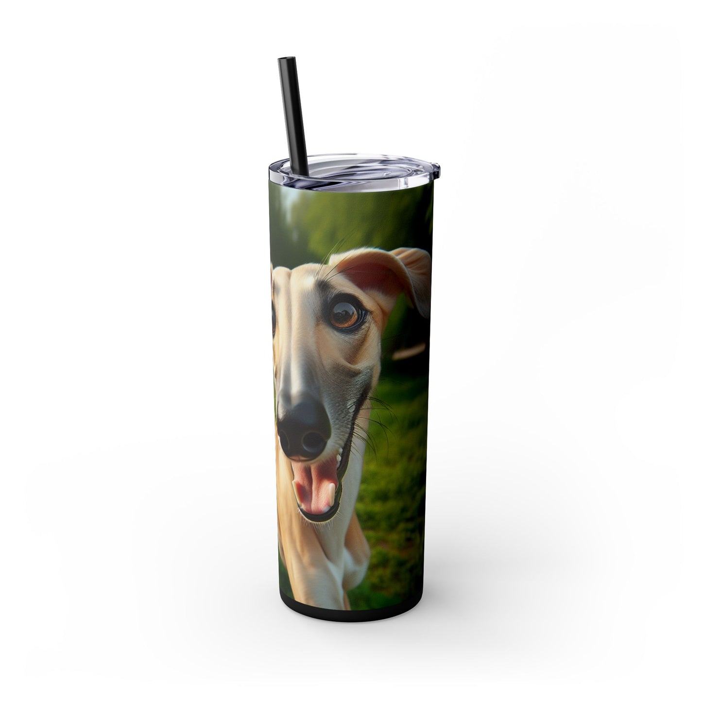 Sloughi Skinny Tumbler with Straw, 20oz