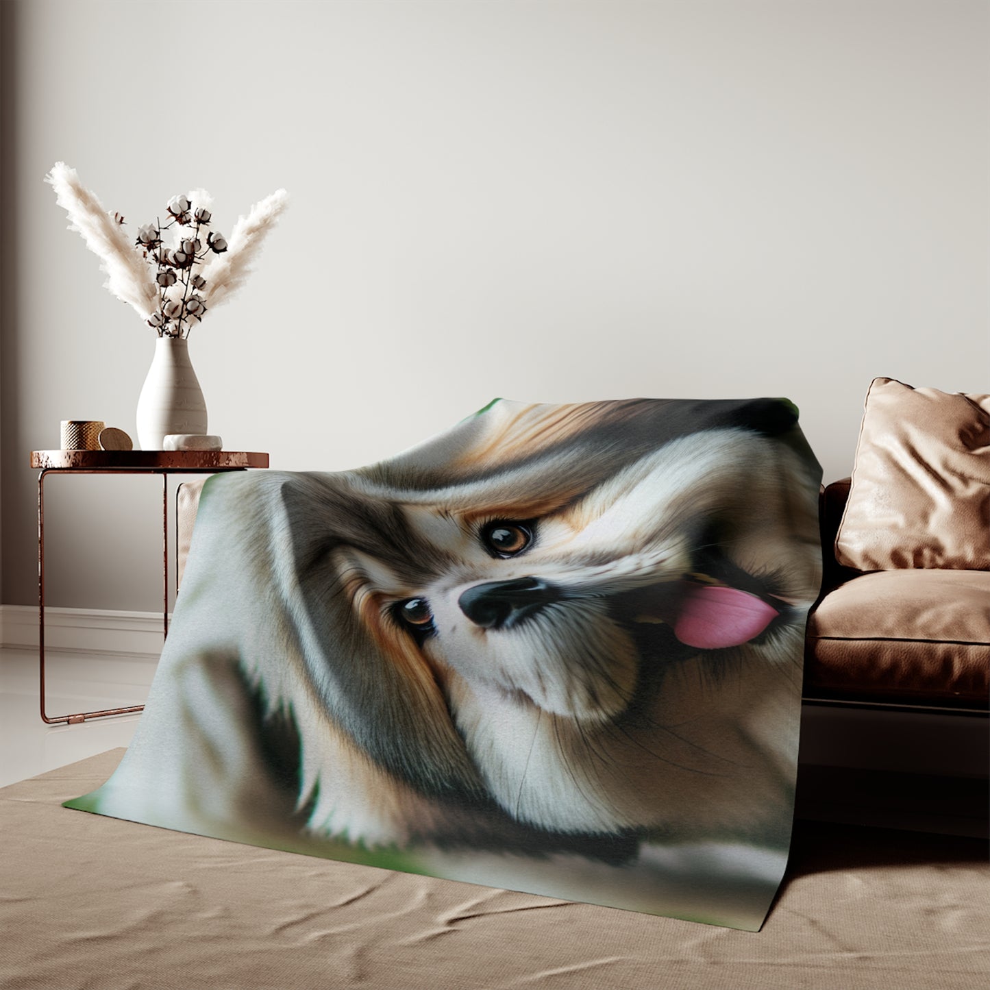 Tibetan Kyi Apso Sweatshirt Blanket