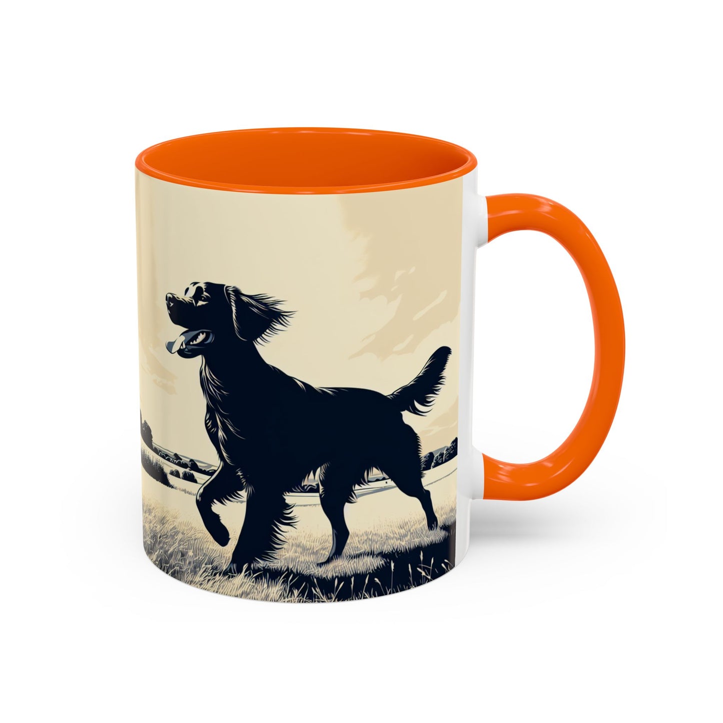 Flat Coated Retriever Accent Coffee Mug - Perfect Gift for Dog Lovers