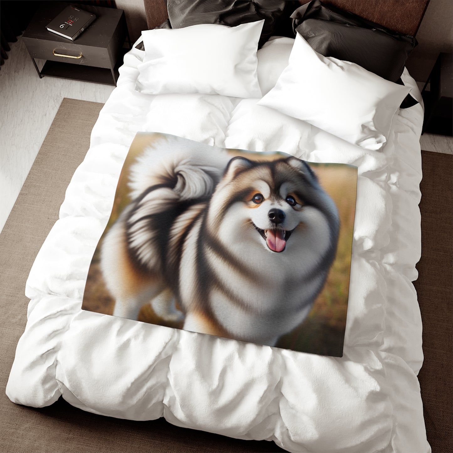 Pomsky Sweatshirt Blanket