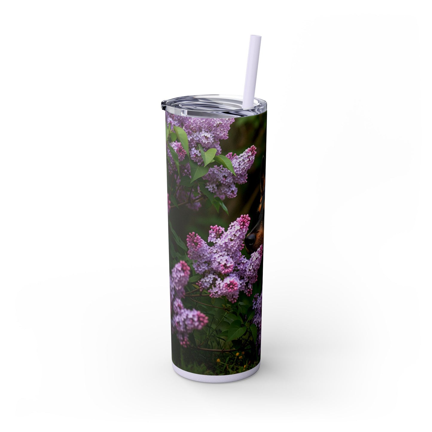 Mudi Skinny Tumbler with Straw, 20oz