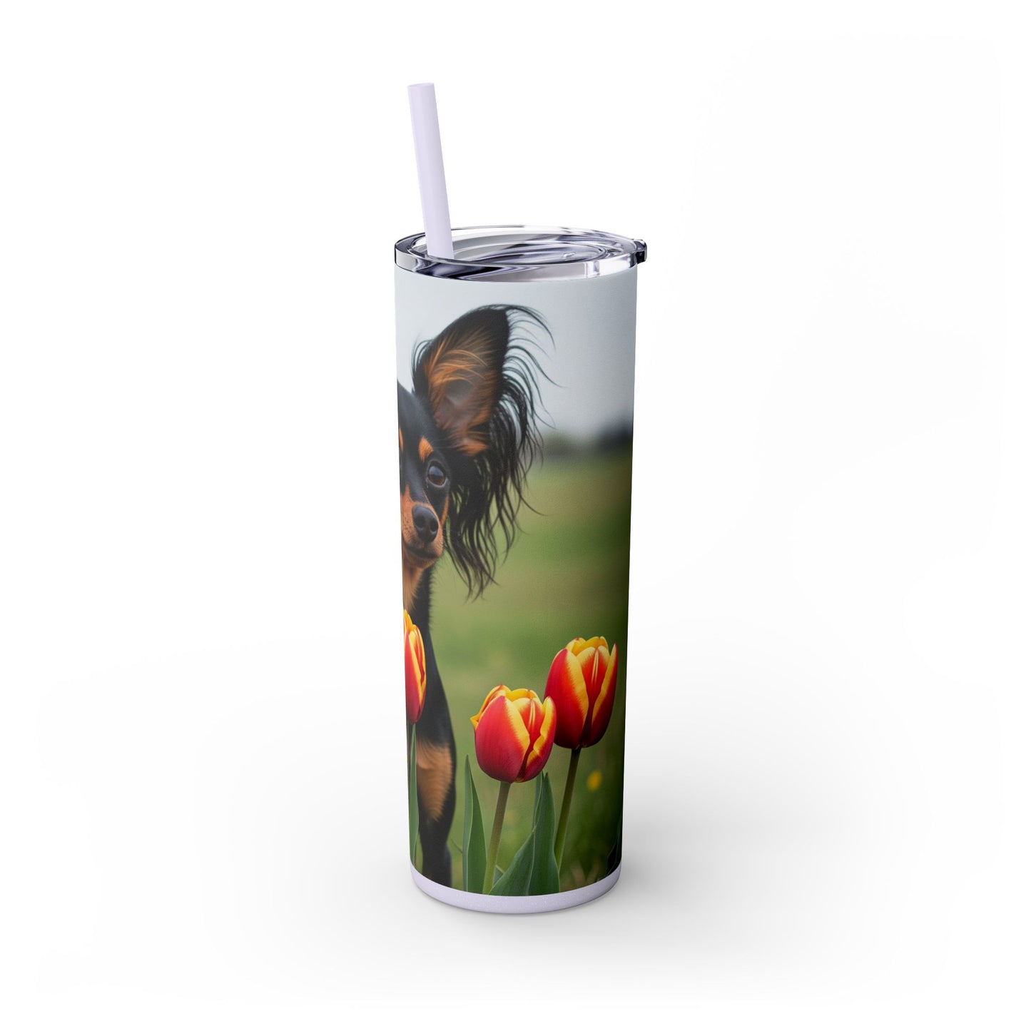 Russian Toy Skinny Tumbler with Straw, 20oz