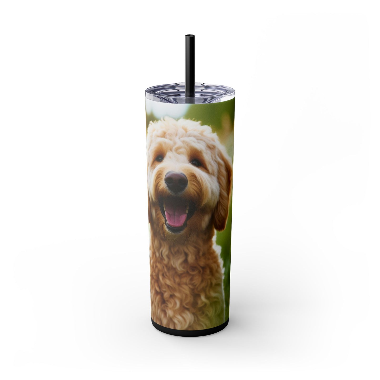 Labradoodle Tumbler with Straw, 20oz