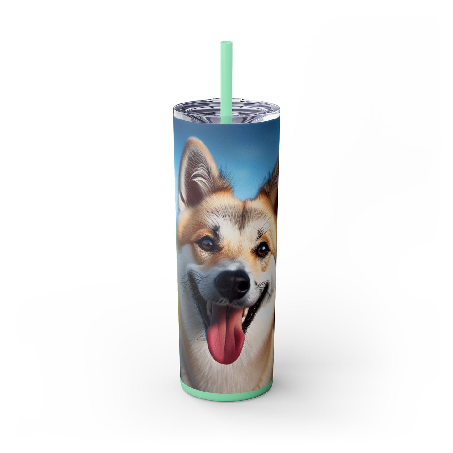 Canaan Dog Tumbler with Straw, 20oz