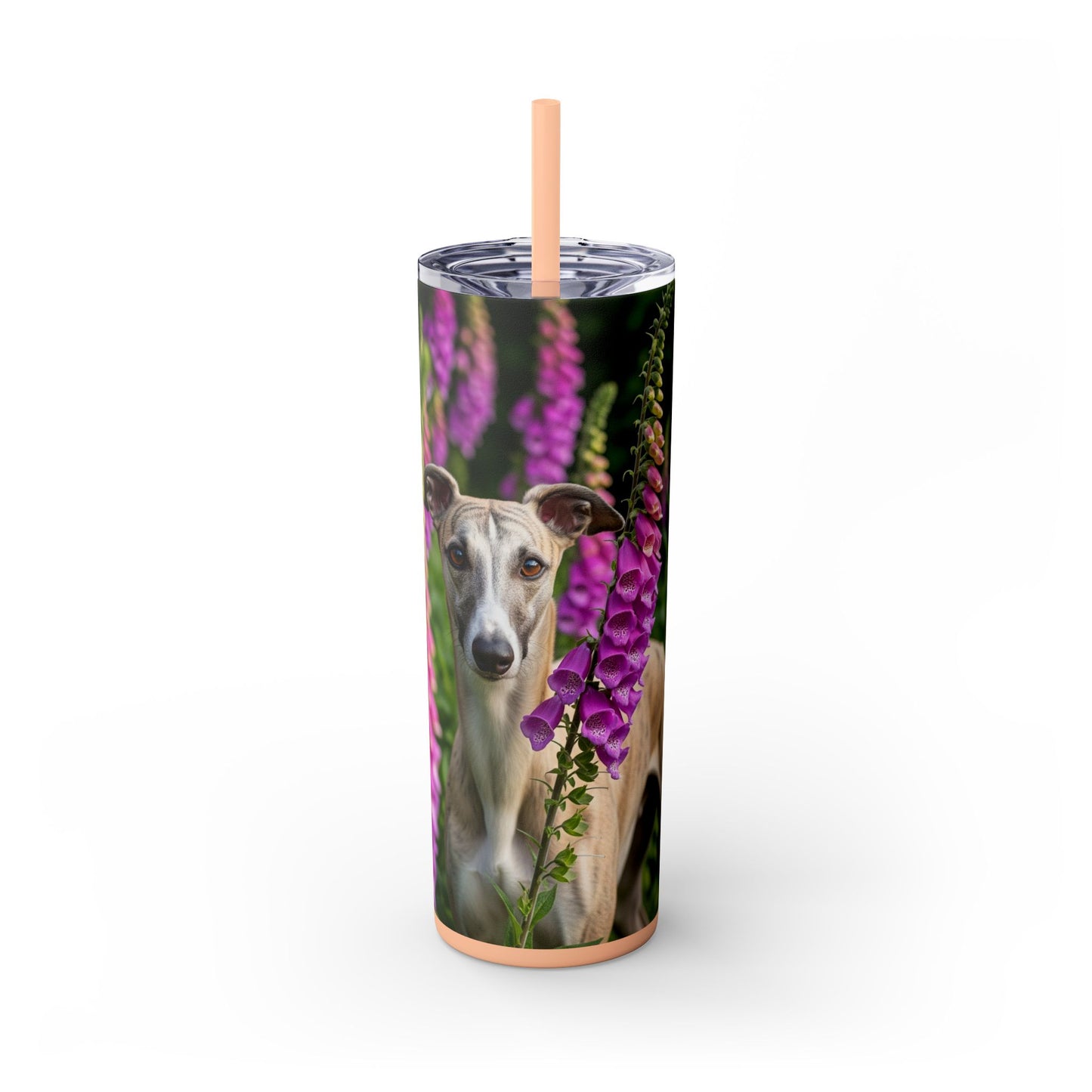 Whippet Skinny Tumbler with Straw, 20oz