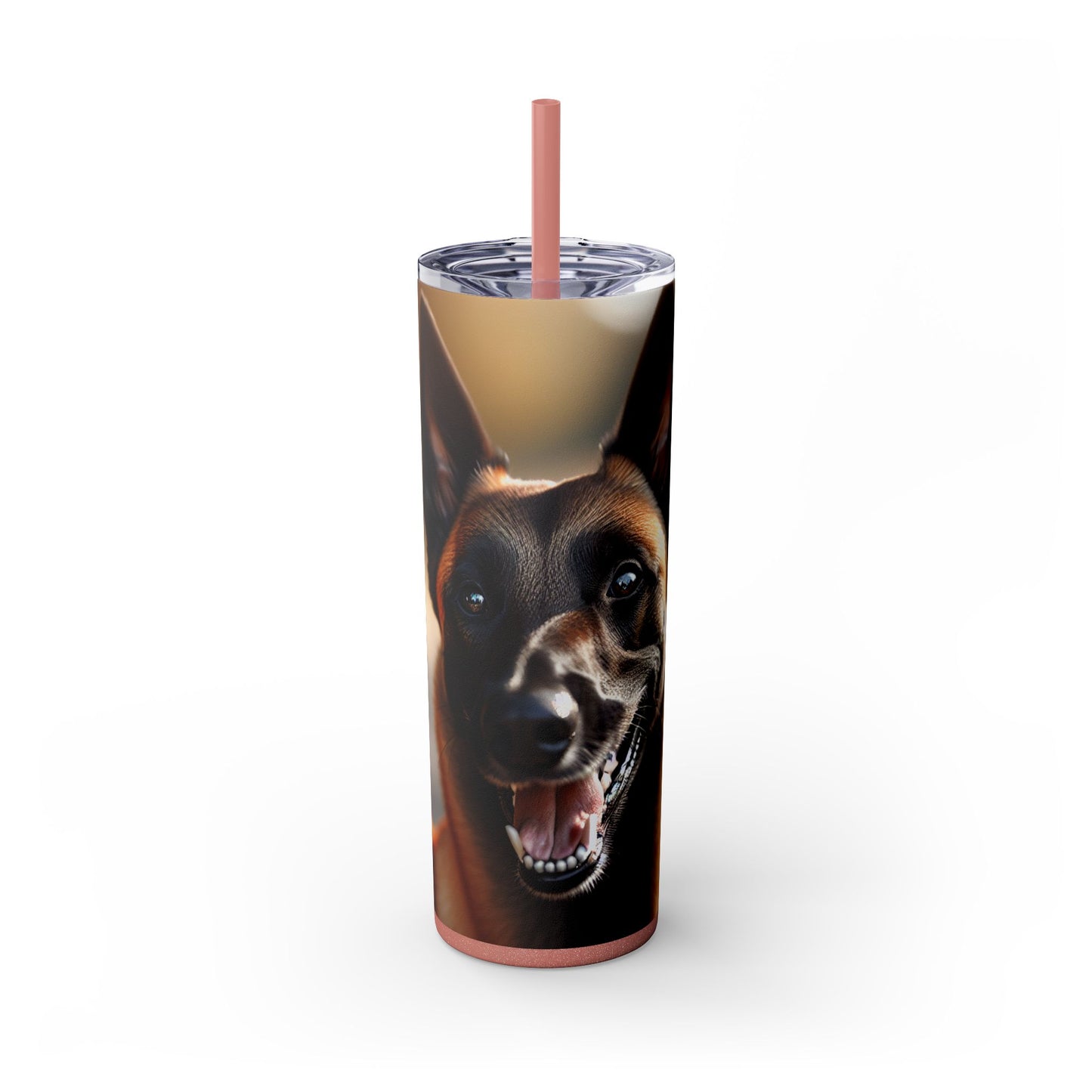 Belgian Shepherd Dog Malinois Tumbler with Straw, 20oz
