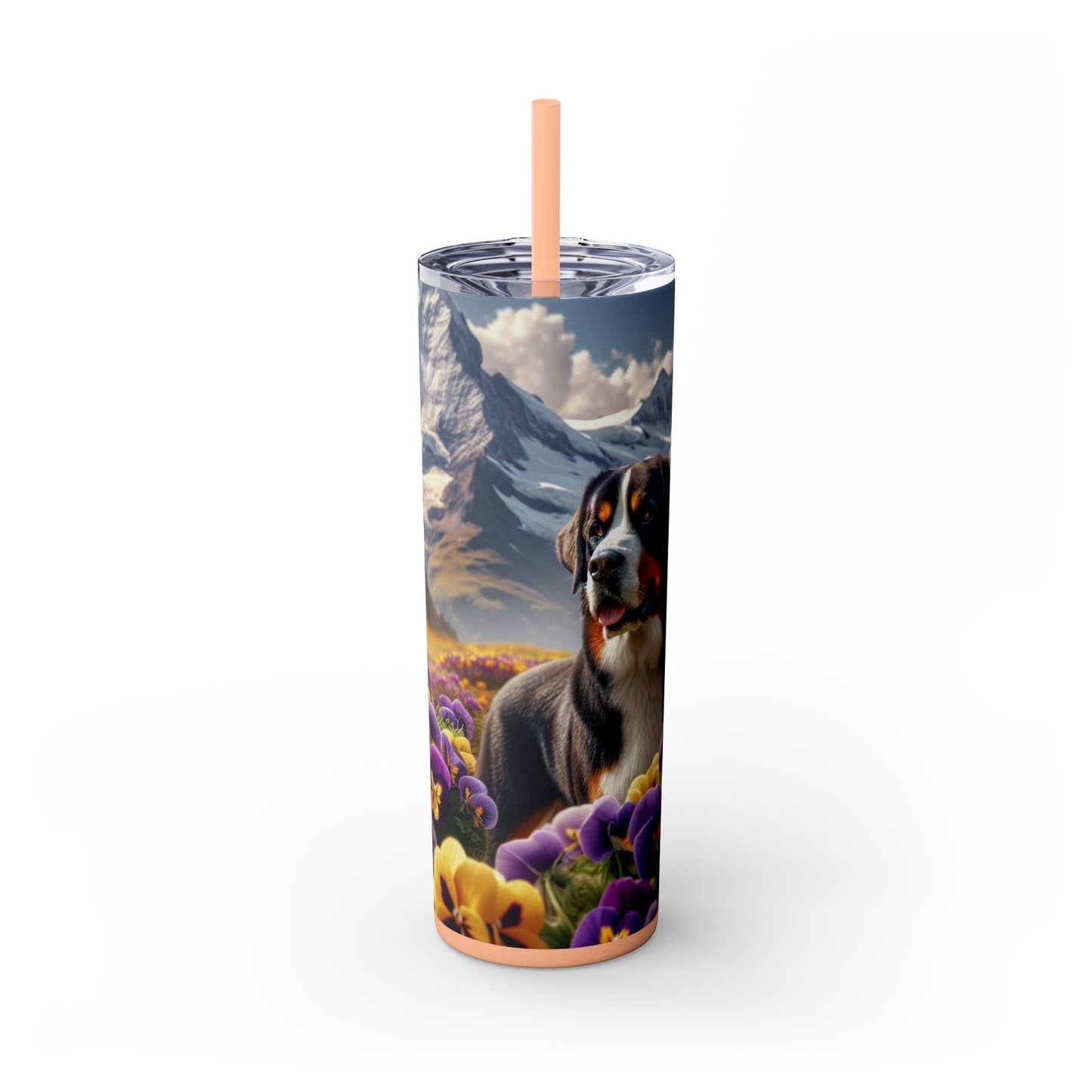 Greater Swiss Mountain Dog Tumbler with Straw, 20oz