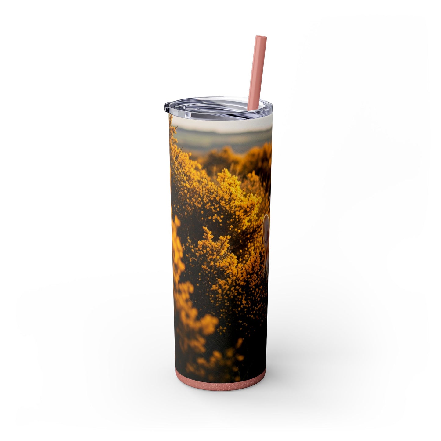 Pembroke Welsh Corgi Skinny Tumbler with Straw, 20oz