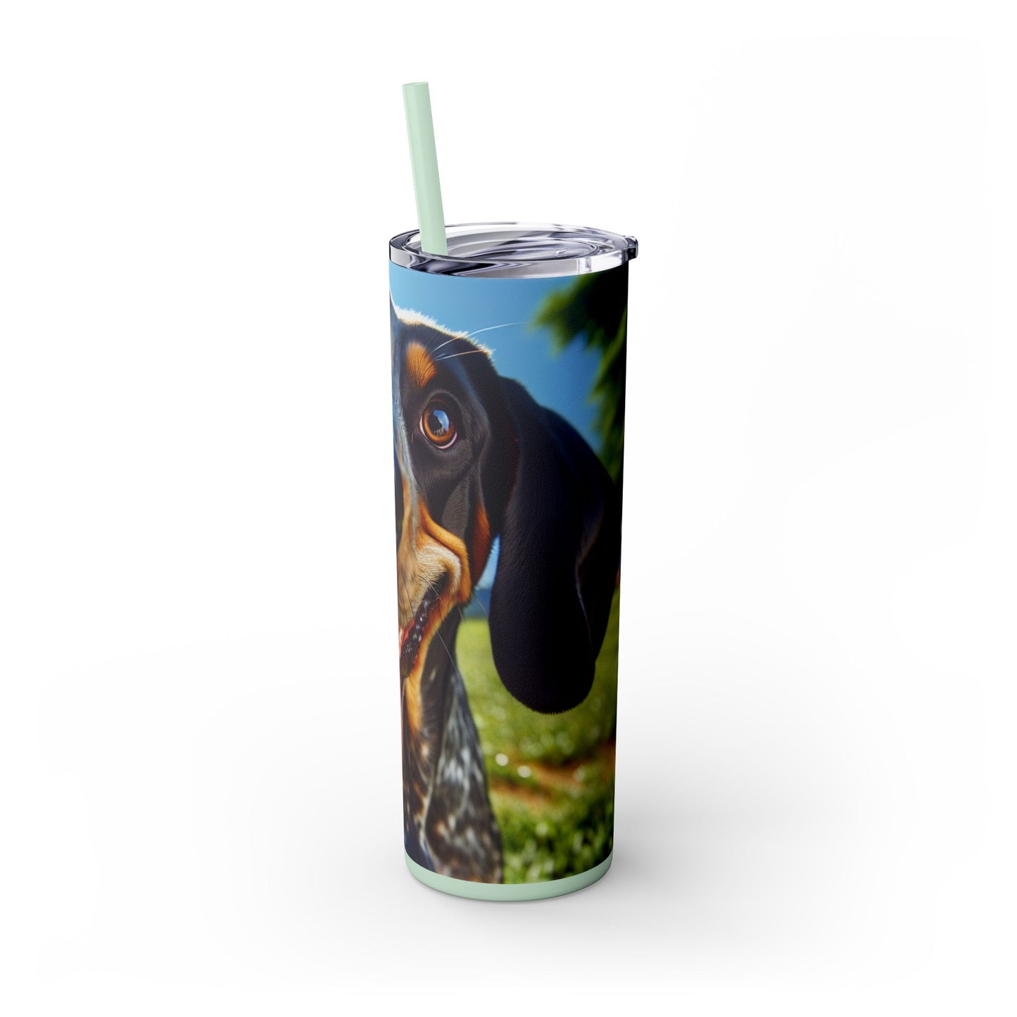 Bluetick Coonhound Tumbler with Straw, 20oz