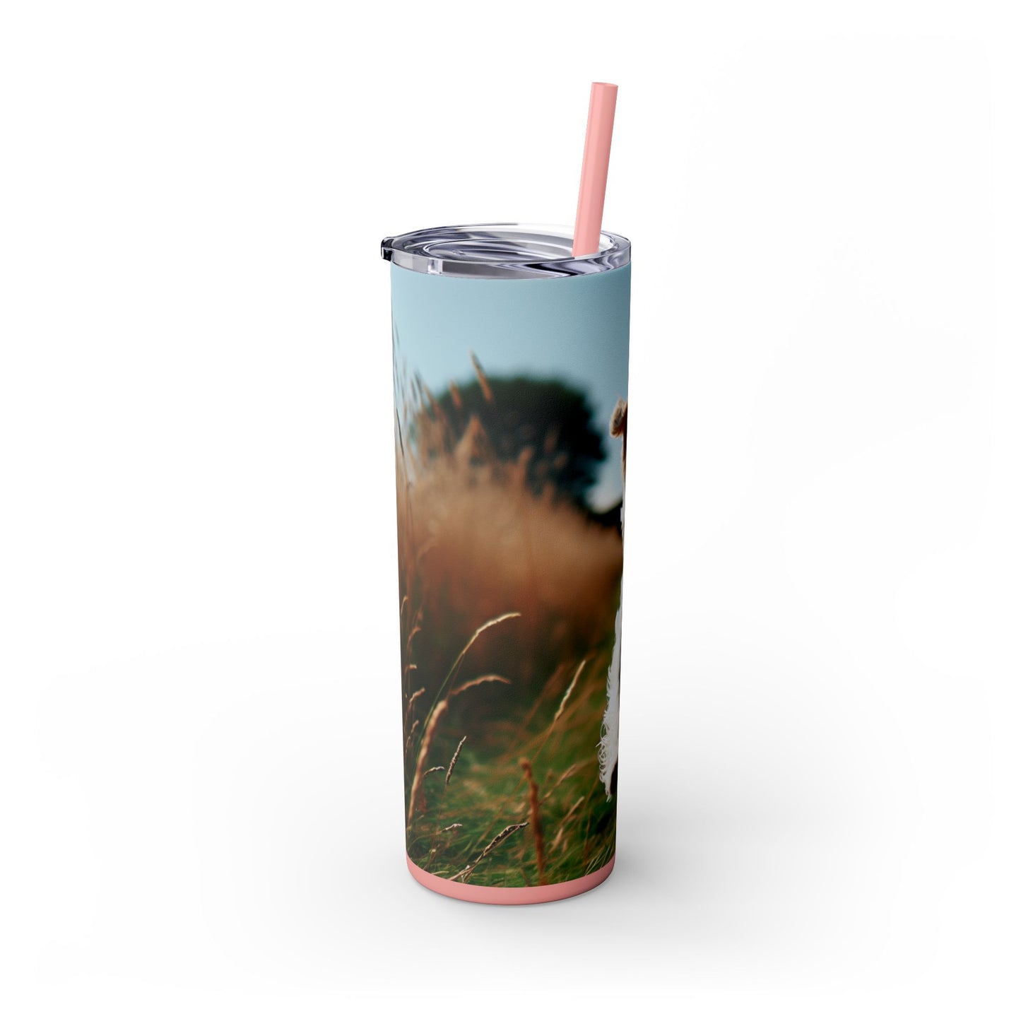 Tenterfield Terrier Skinny Tumbler with Straw, 20oz