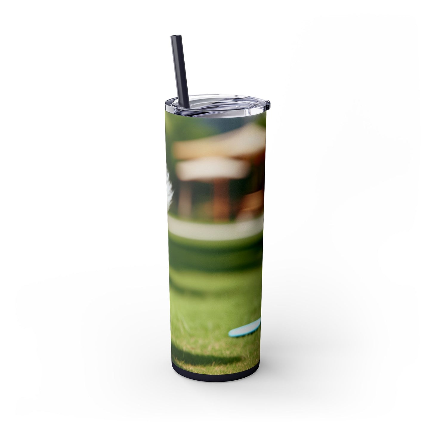 Japanese Spitz Tumbler with Straw, 20oz