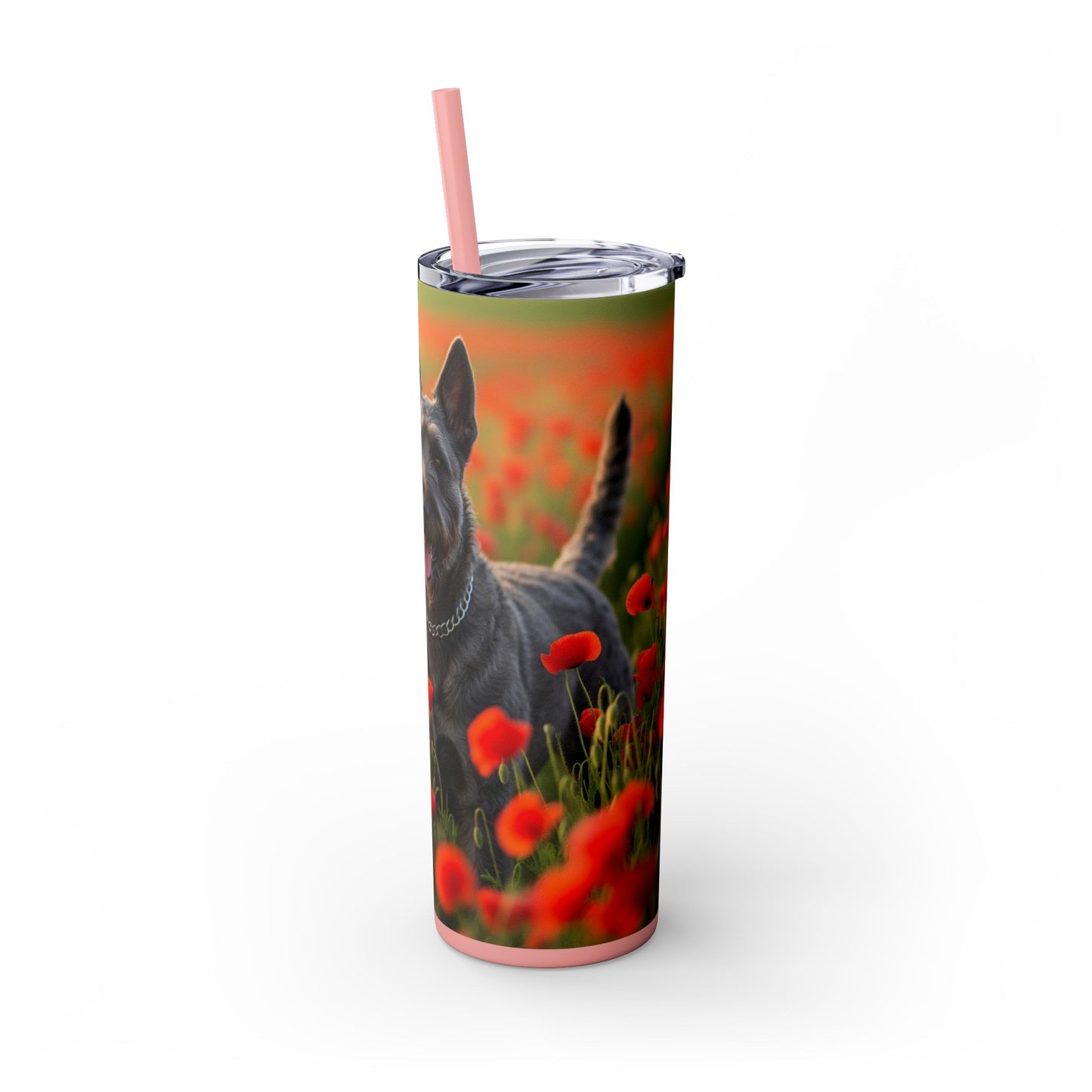 Bouvier des Ardennes Tumbler with Straw, 20oz