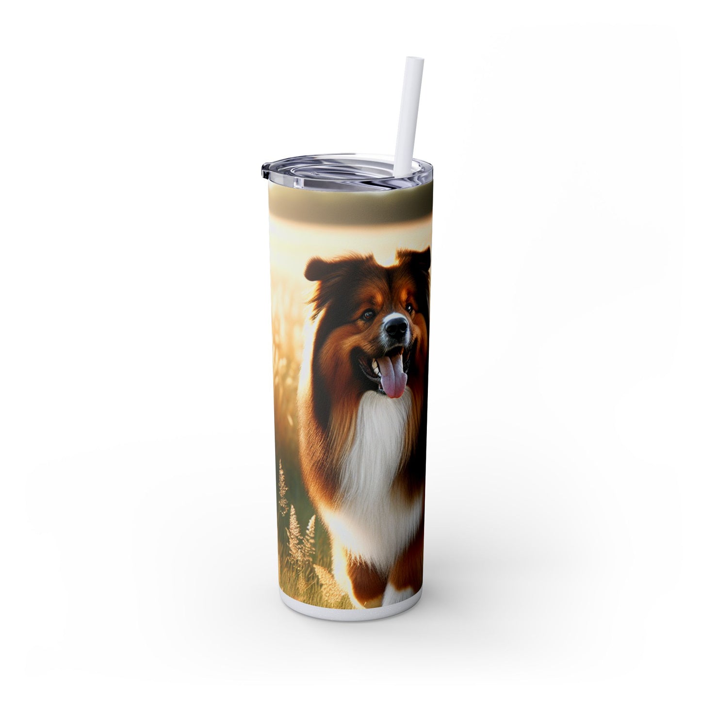 Bohemian Shepherd Tumbler with Straw, 20oz