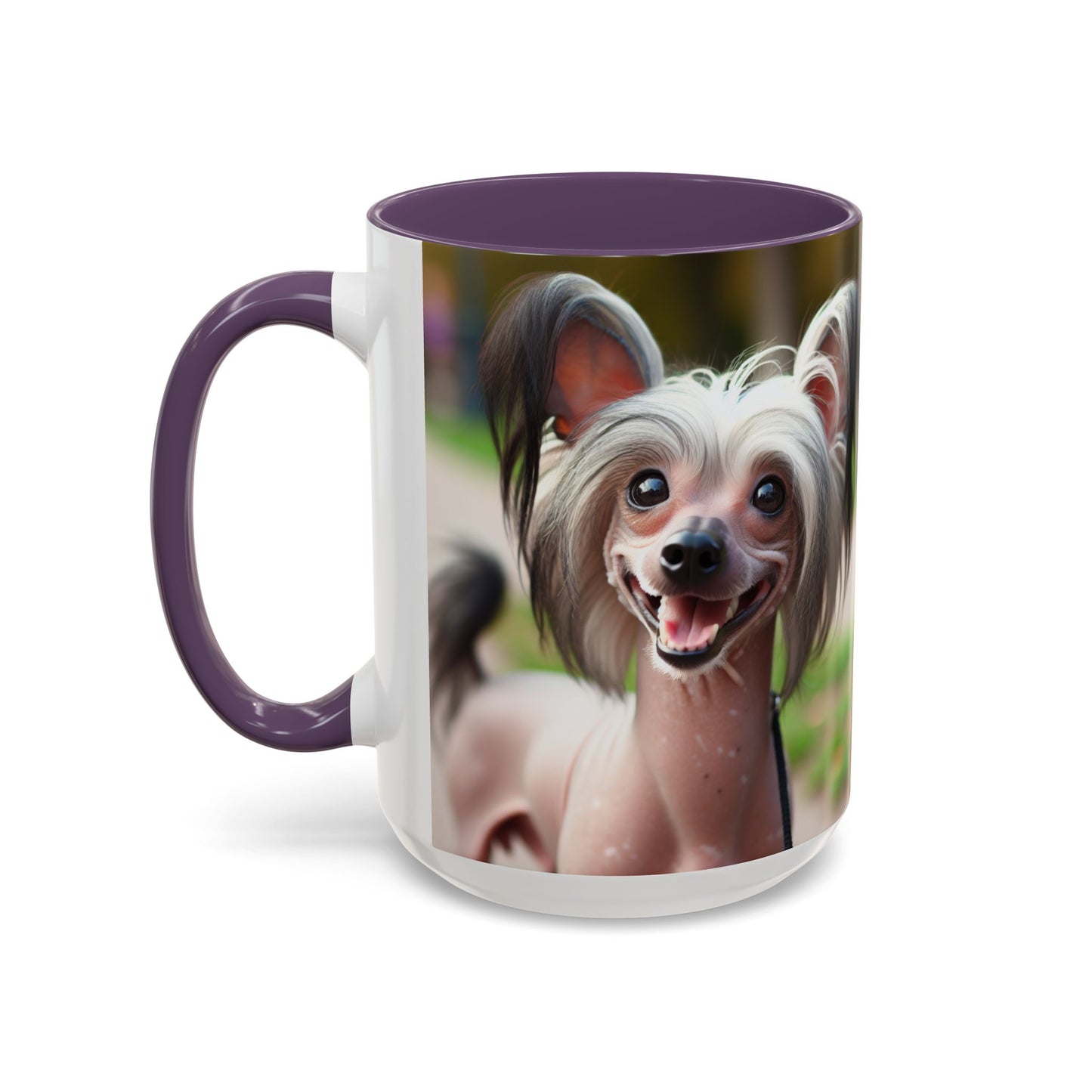 Chinese Crested Dog Accent Coffee Mug - Perfect Gift for Dog Lovers