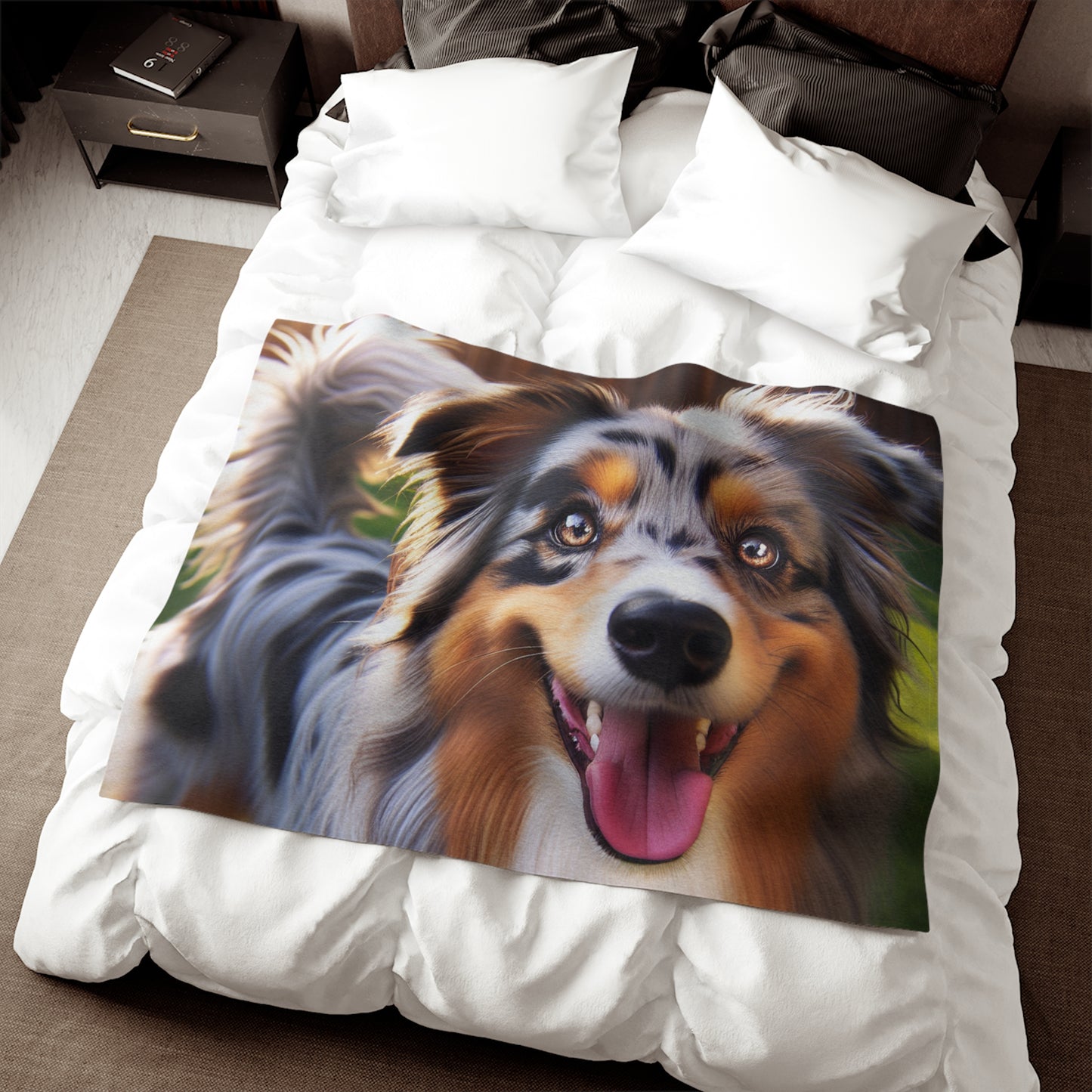 Australian Shepherd Sweatshirt Blanket