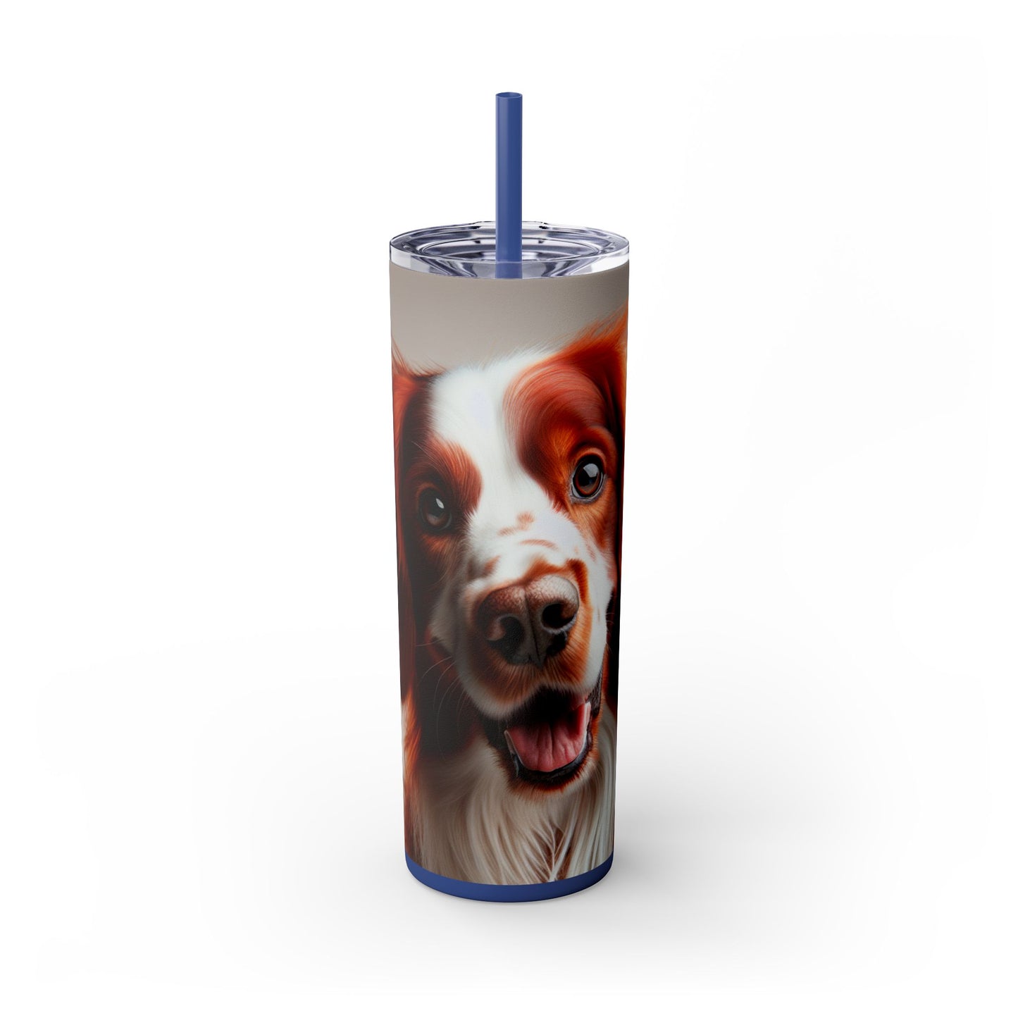 Irish Red and White Setter Tumbler with Straw, 20oz