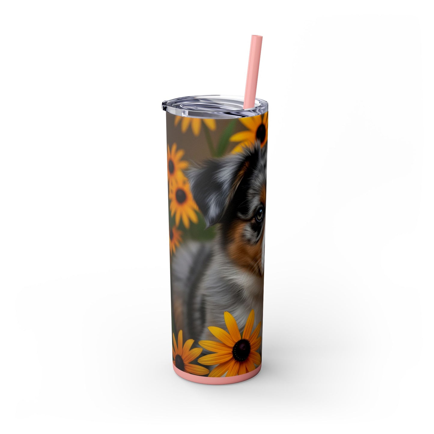 Miniature American Shepherd Tumbler with Straw, 20oz