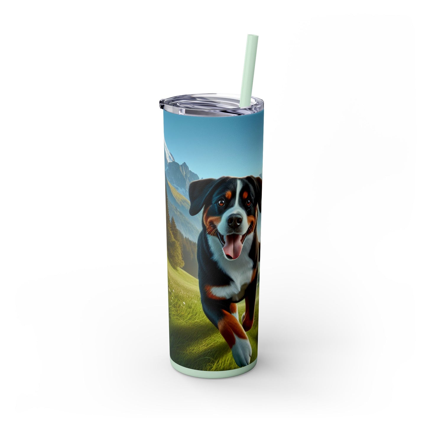 Entlebucher Mountain Dog Tumbler with Straw, 20oz