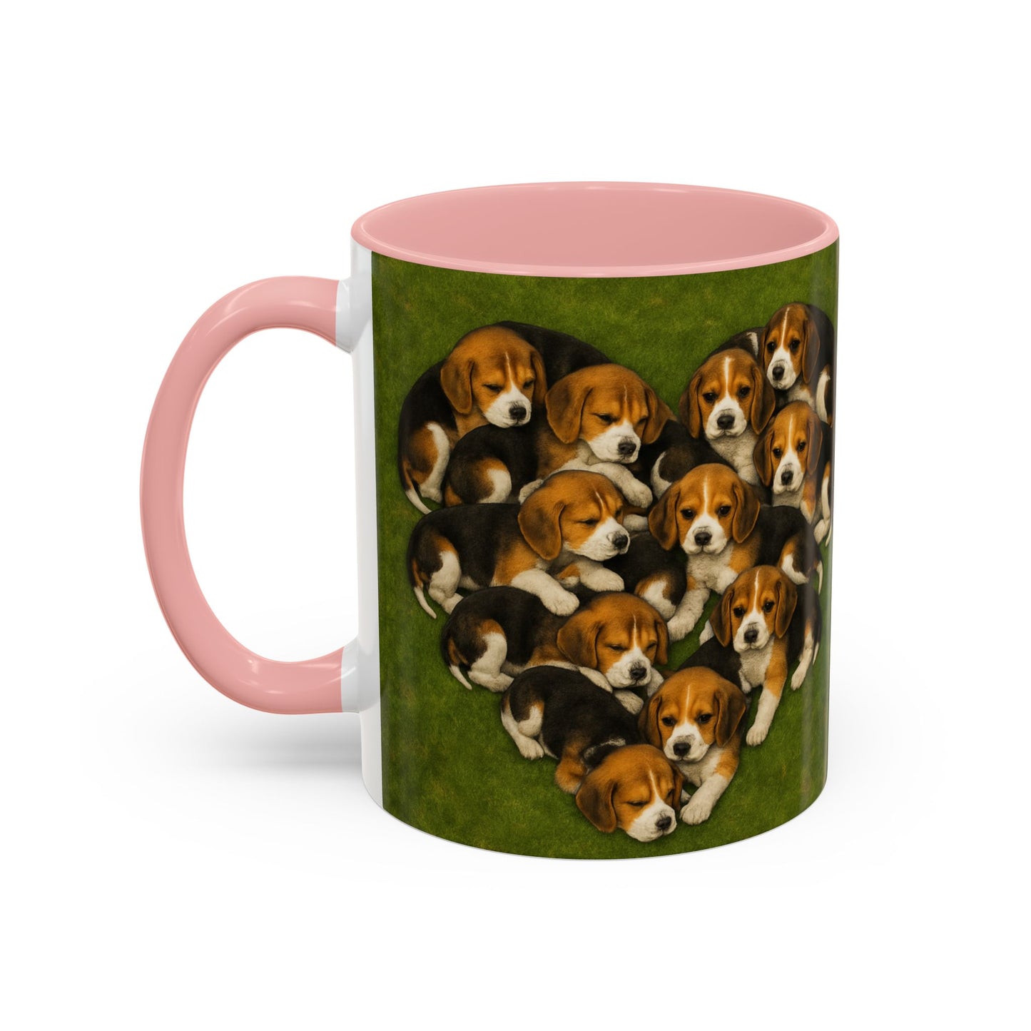 Beagle puppies Accent Coffee Mug - Perfect Gift for Dog Lovers