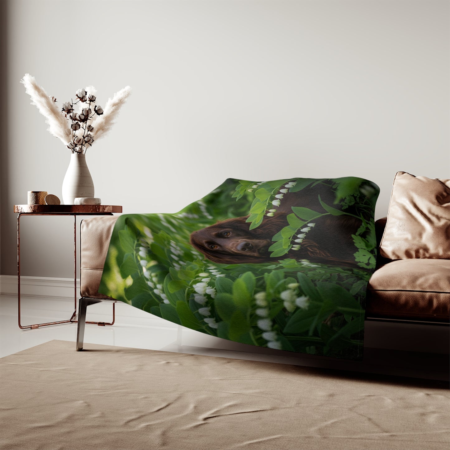 Field Spaniel Sweatshirt Blanket