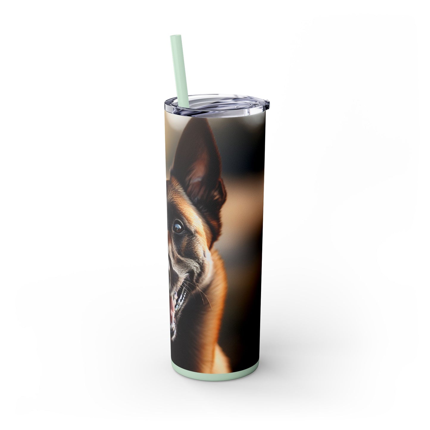 Belgian Shepherd Dog Malinois Tumbler with Straw, 20oz