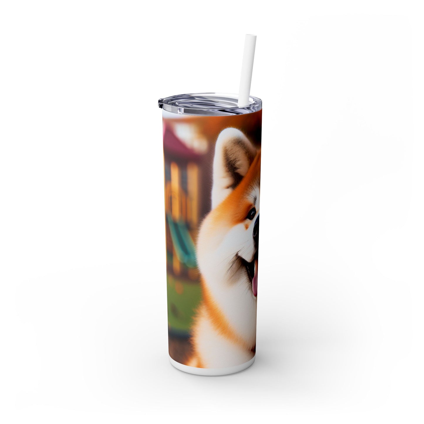 Japanese Akitainu Tumbler with Straw, 20oz