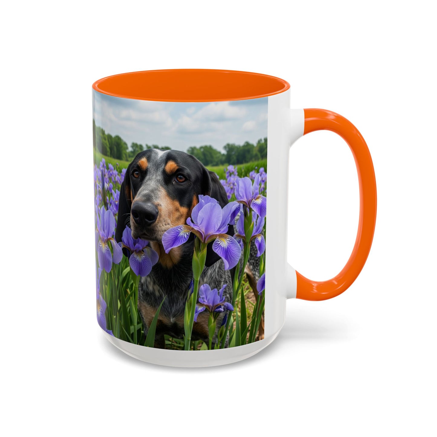 Bluetick Coonhound Accent Coffee Mug - Perfect Gift for Dog Lovers
