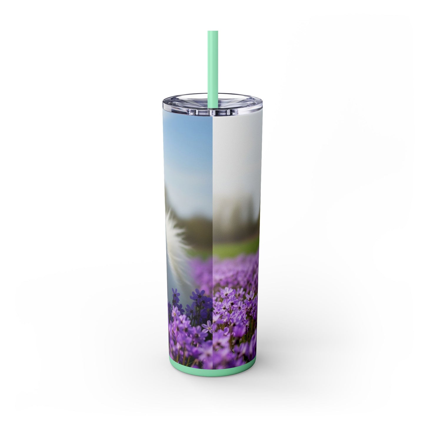Samoyed Tumbler with Straw, 20oz