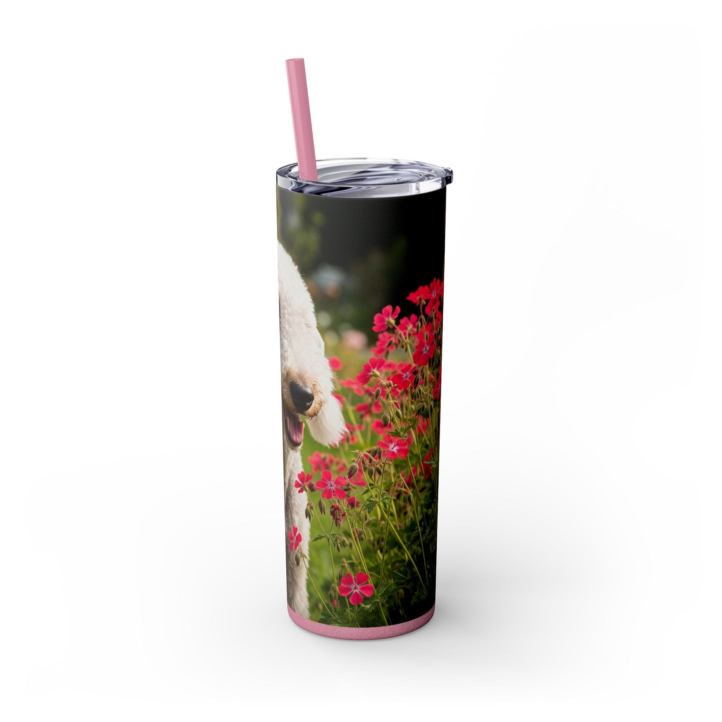 Bedlington Terrier Tumbler with Straw, 20oz