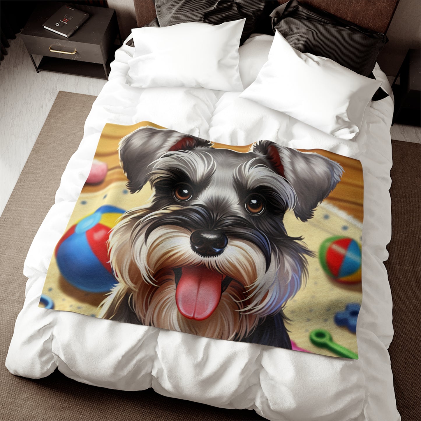 Miniature Schnauzer Sweatshirt Blanket
