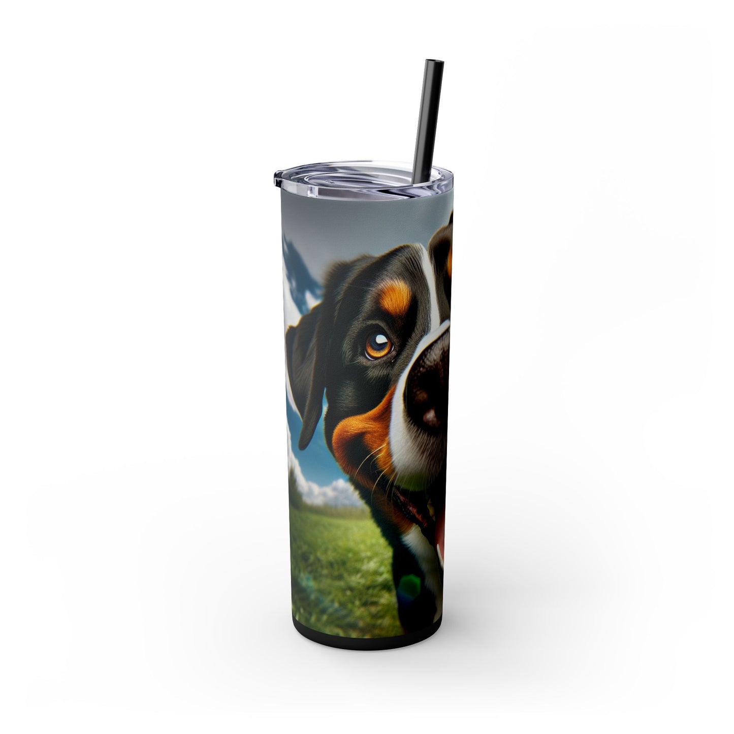Greater Swiss Mountain Dog Tumbler with Straw, 20oz