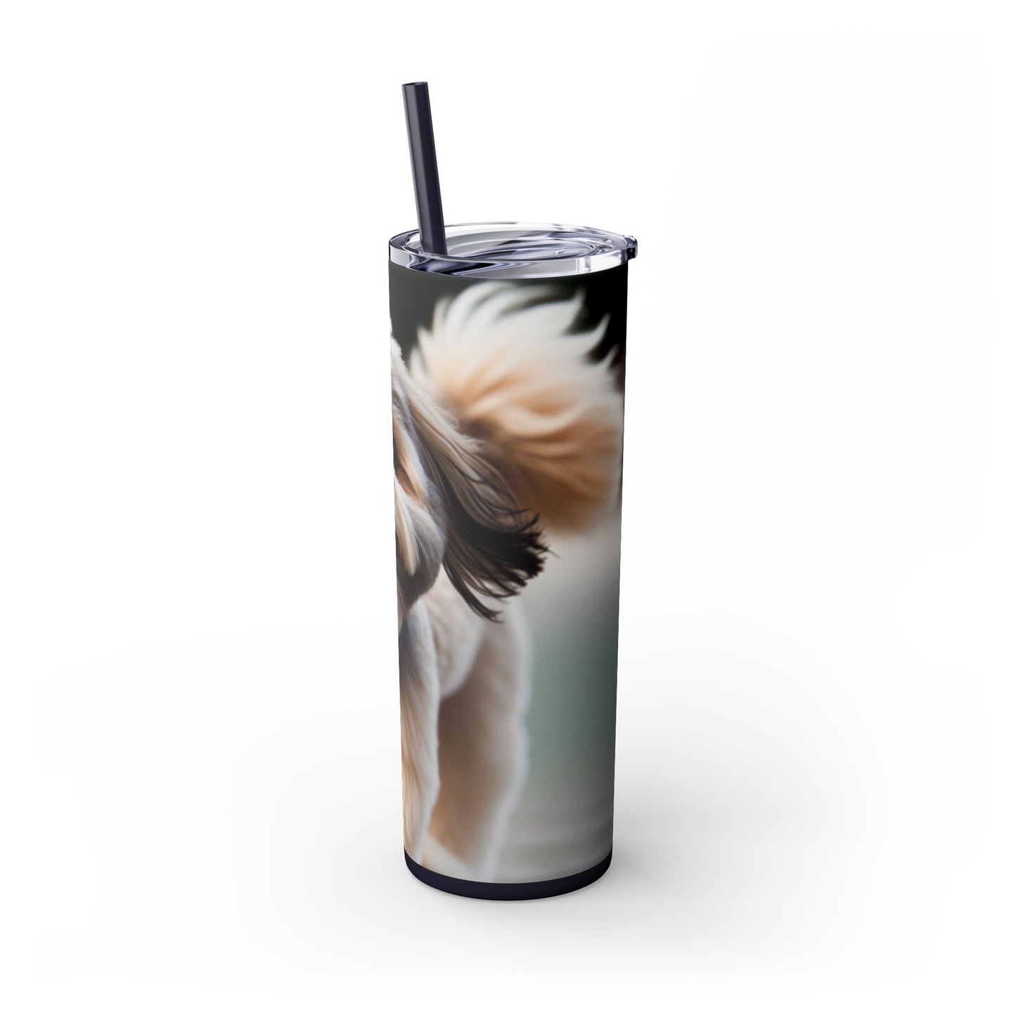 Lowchen Tumbler with Straw, 20oz