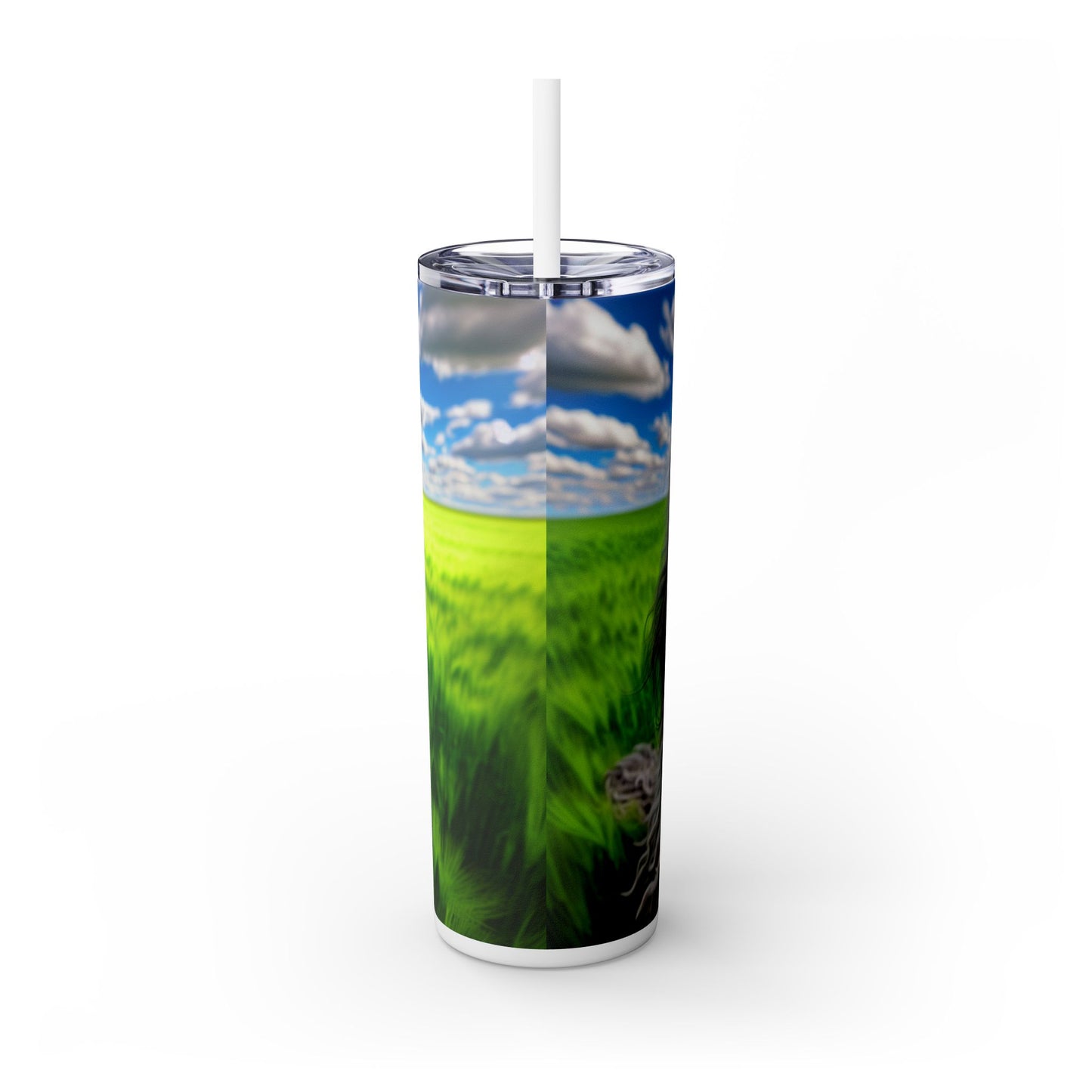 Bergamasco Shepherd Dog Tumbler with Straw, 20oz