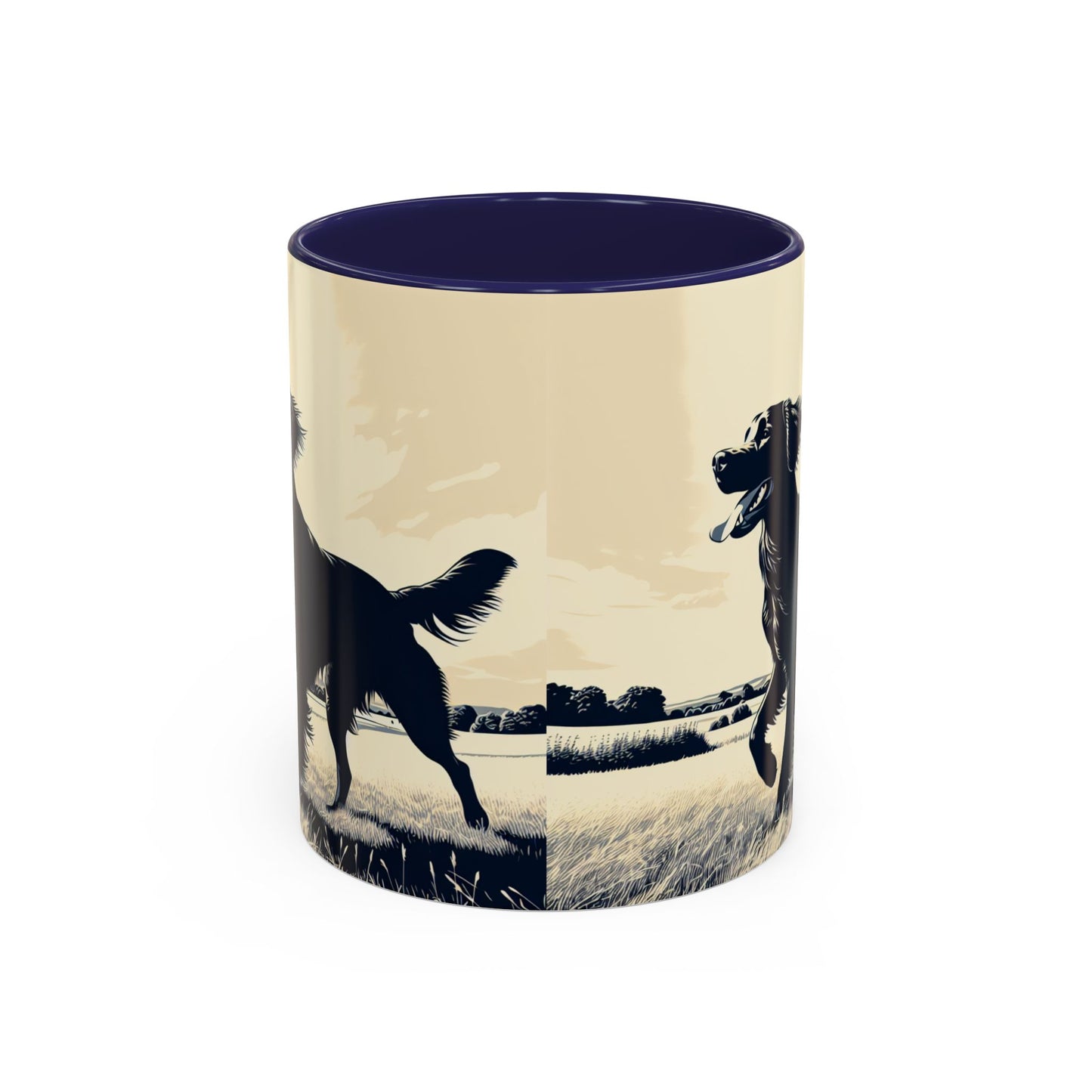 Flat Coated Retriever Accent Coffee Mug - Perfect Gift for Dog Lovers