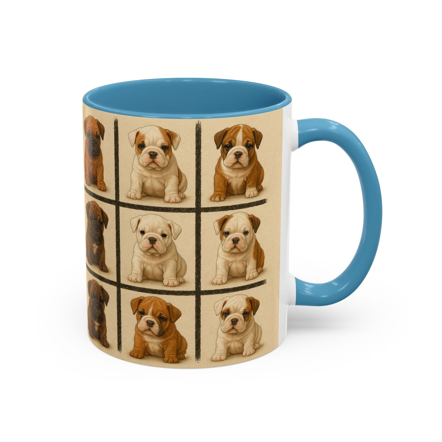 Bulldog puppies Accent Coffee Mug - Perfect Gift for Dog Lovers