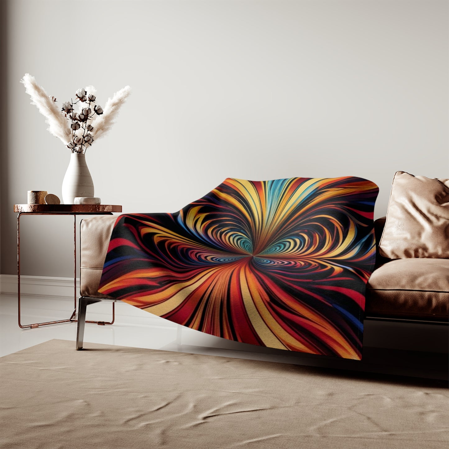 Optical Illusion Sweatshirt Blanket