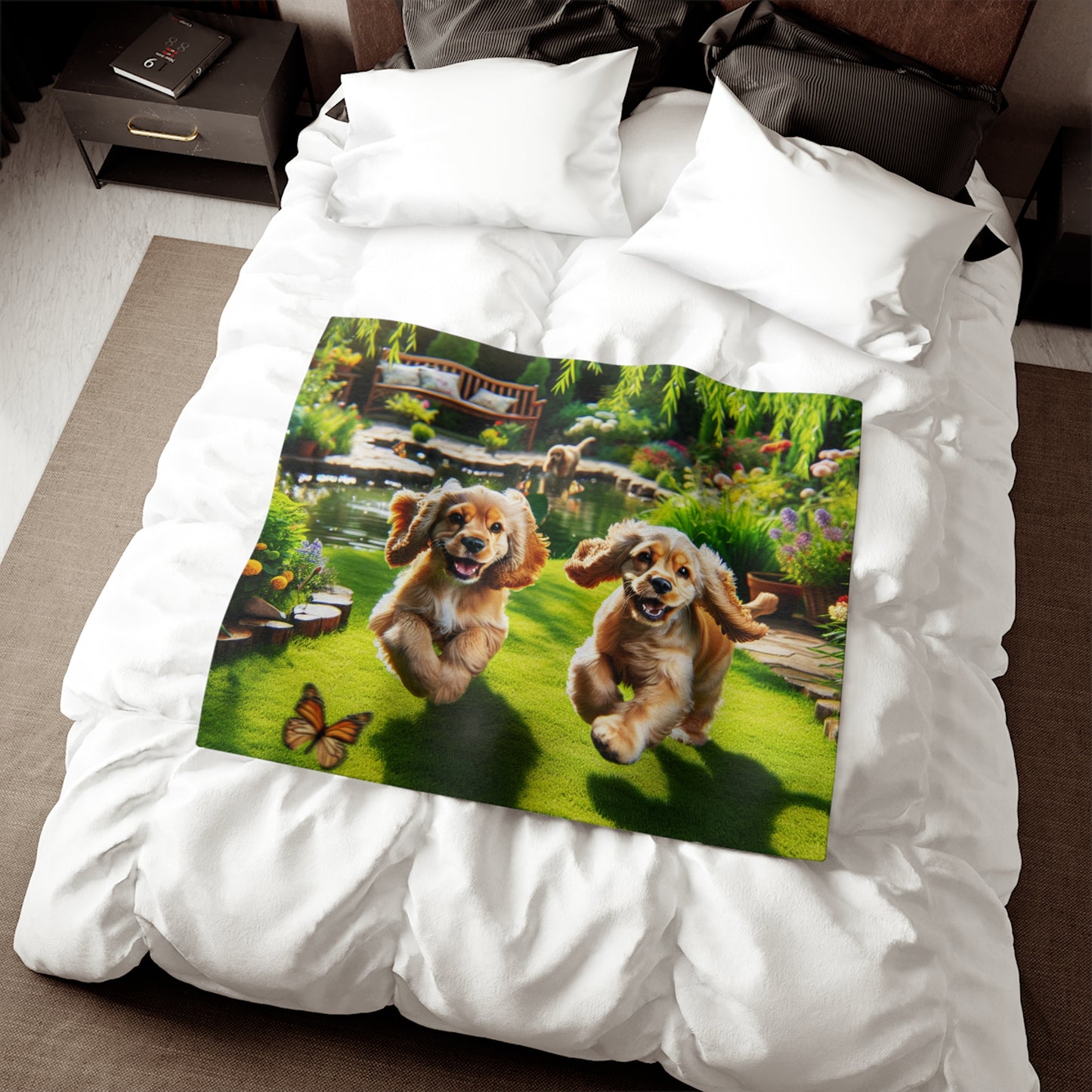 Cocker Spaniel Sweatshirt Blanket