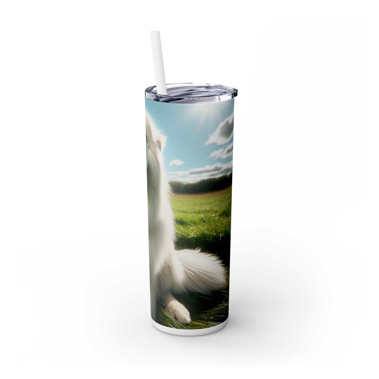 Maremma Sheepdog Tumbler with Straw, 20oz