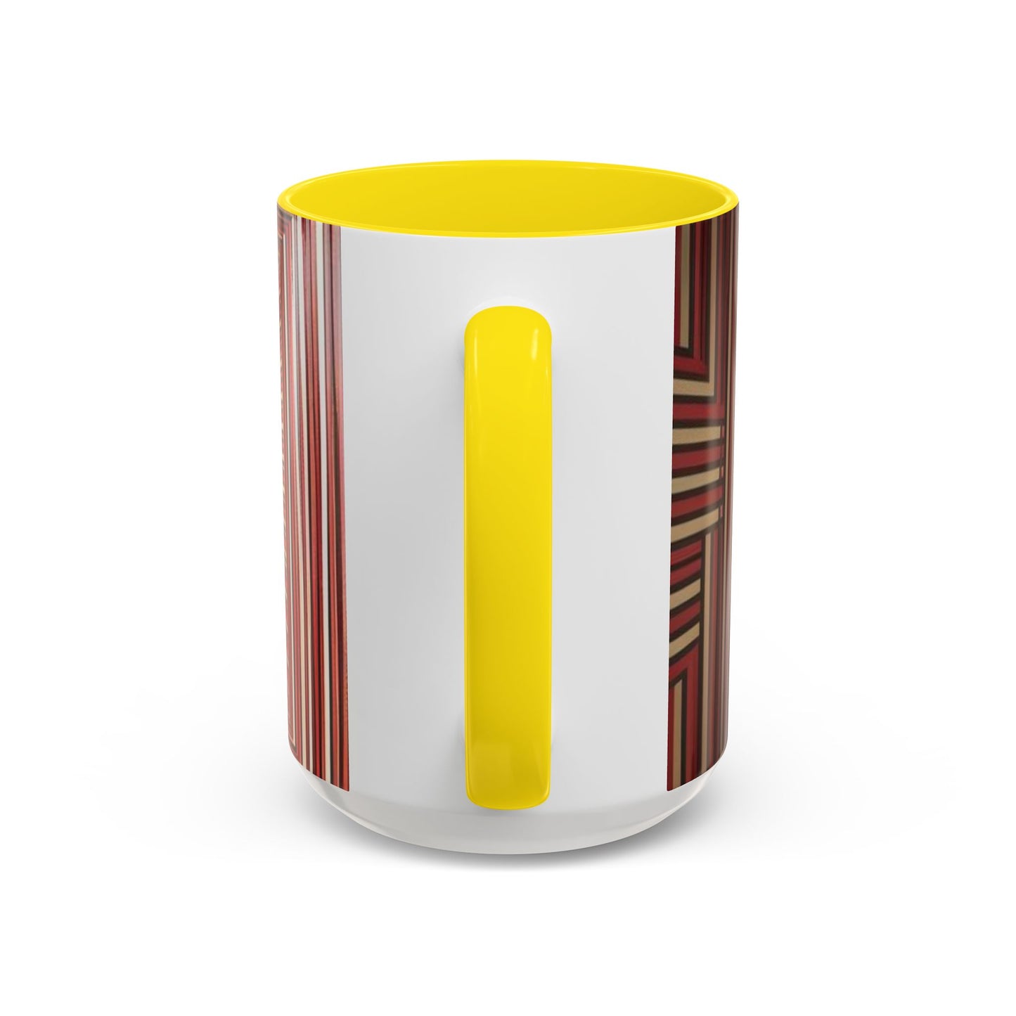 Optical Illusion Accent Mug – Ceramic Coffee Cup