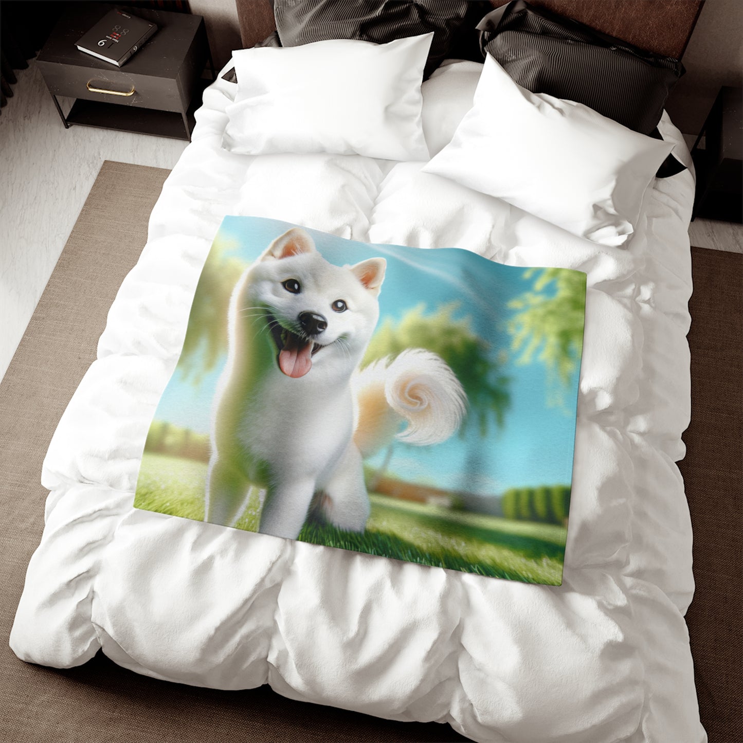 Kishu Ken Sweatshirt Blanket