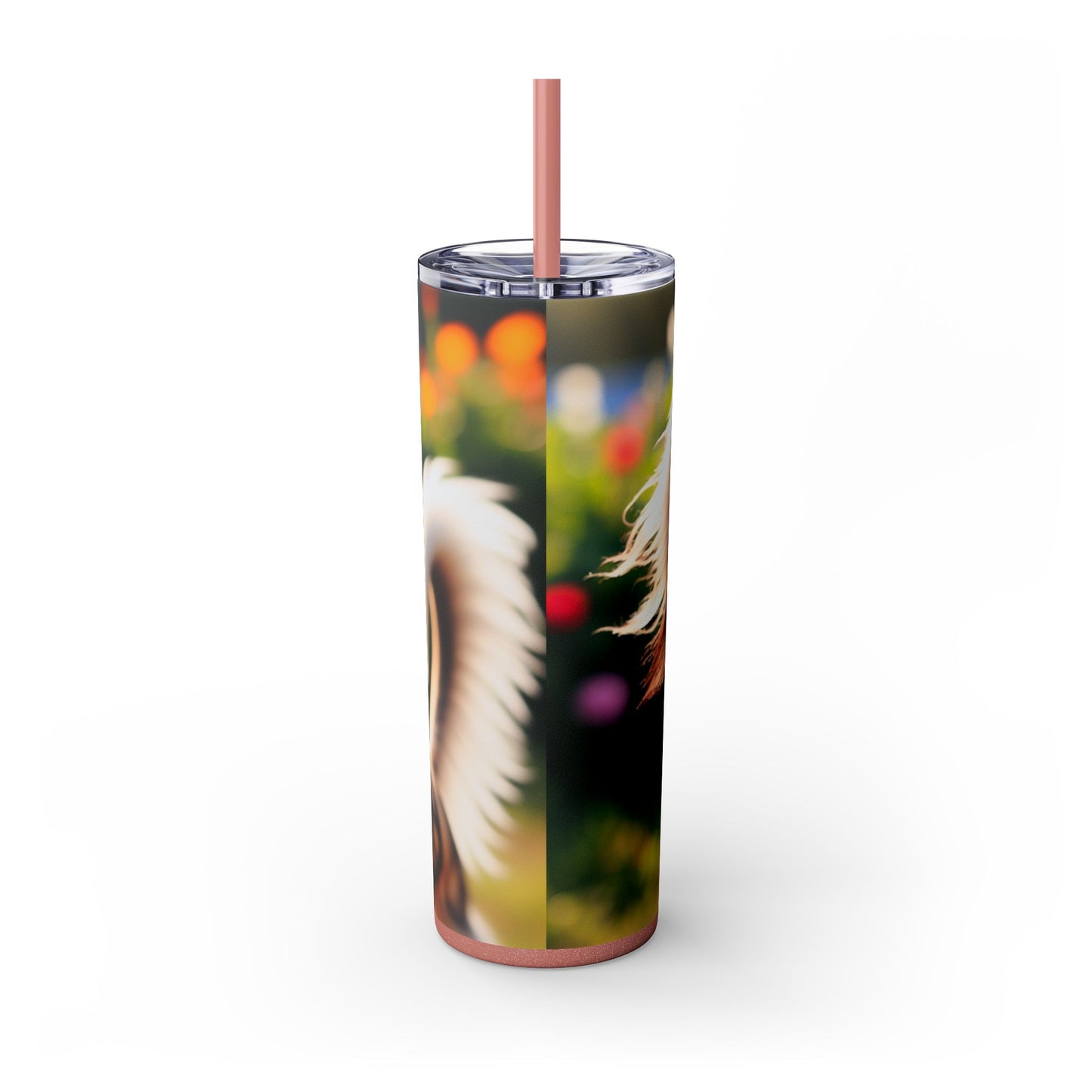 Saluki Skinny Tumbler with Straw, 20oz