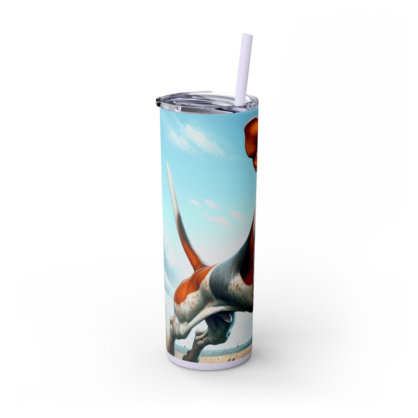 American English Coonhound Tumbler with Straw, 20oz