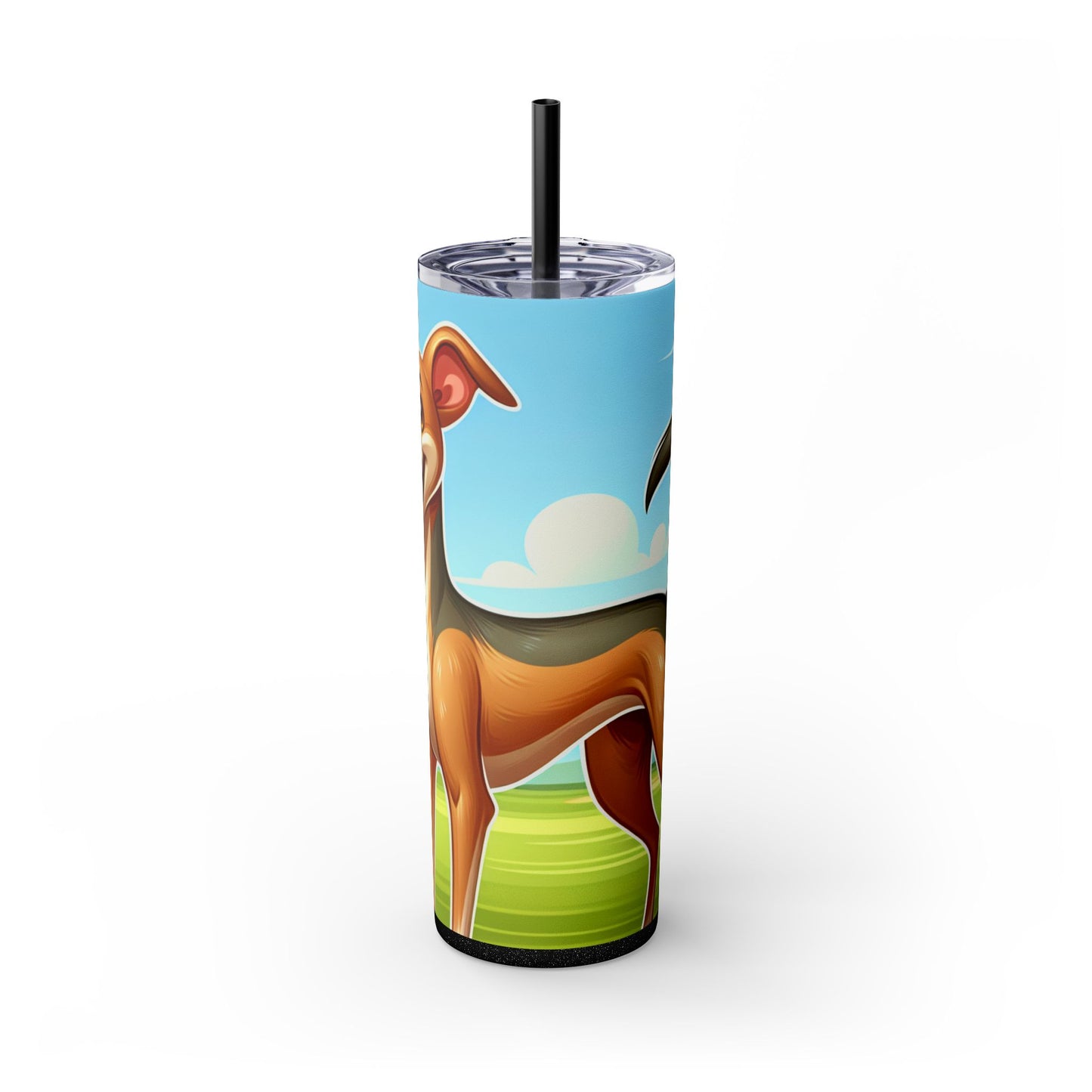 Azawakh Tumbler with Straw, 20oz