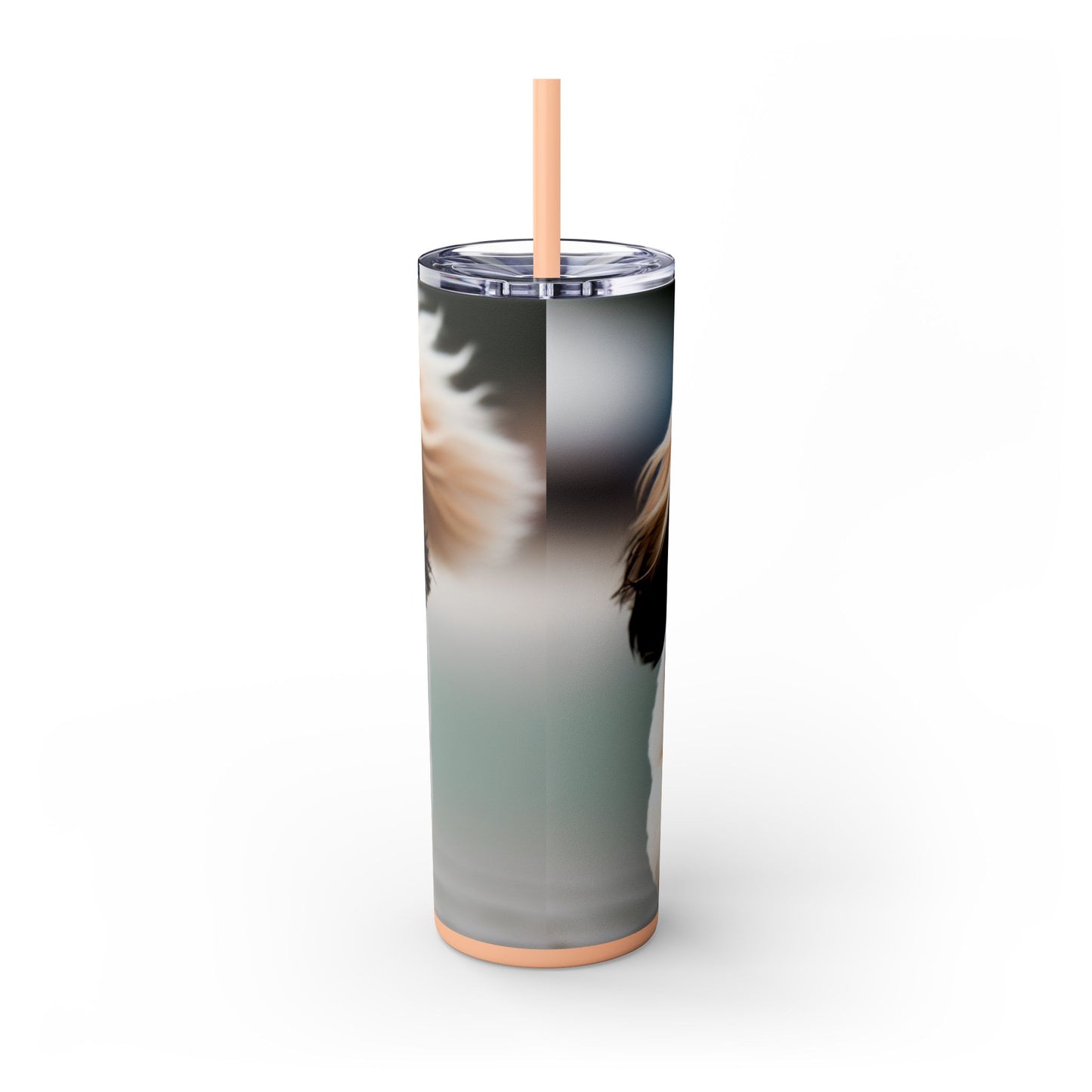 Lowchen Tumbler with Straw, 20oz