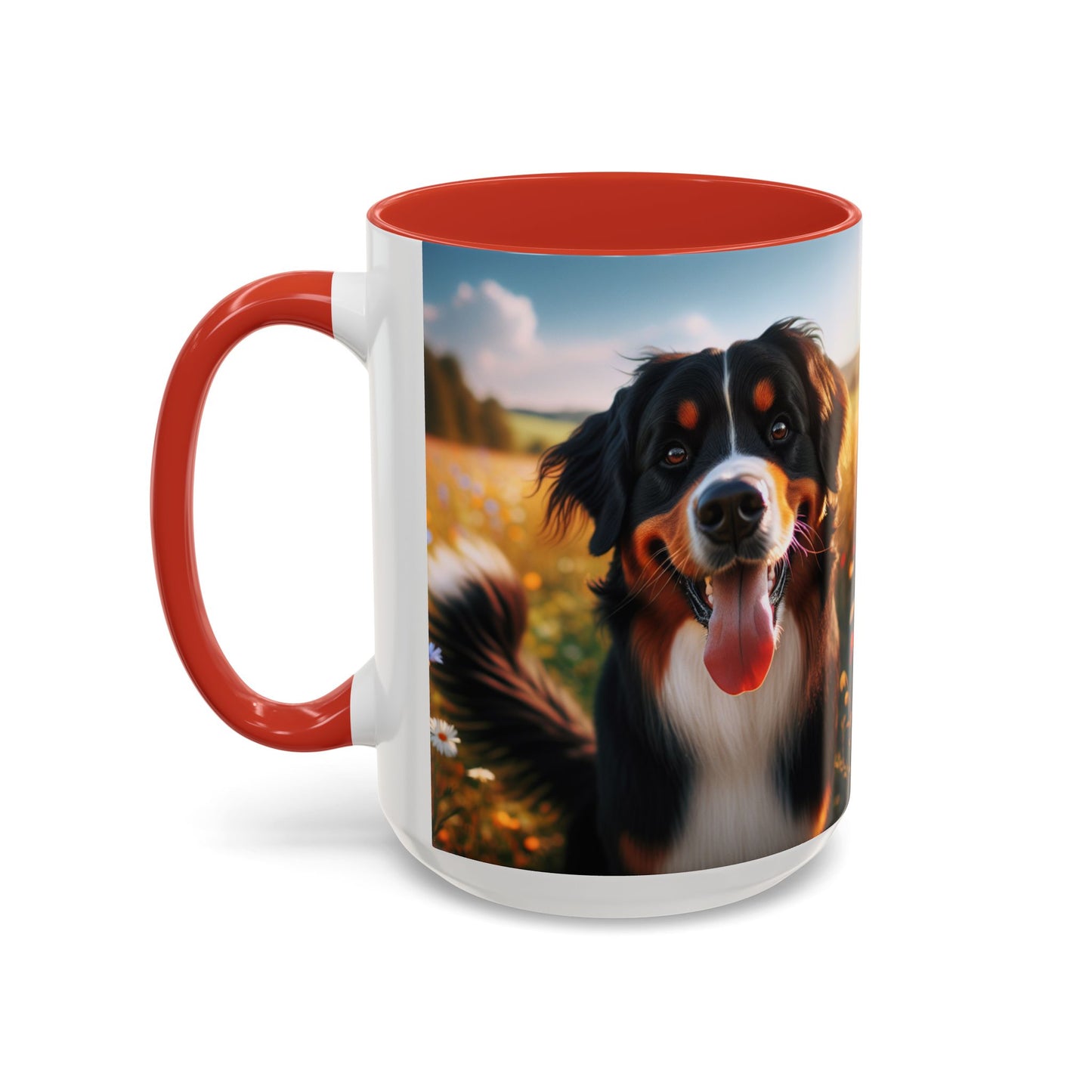 Bernese Mountain Dog Accent Coffee Mug - Perfect Gift for Dog Lovers