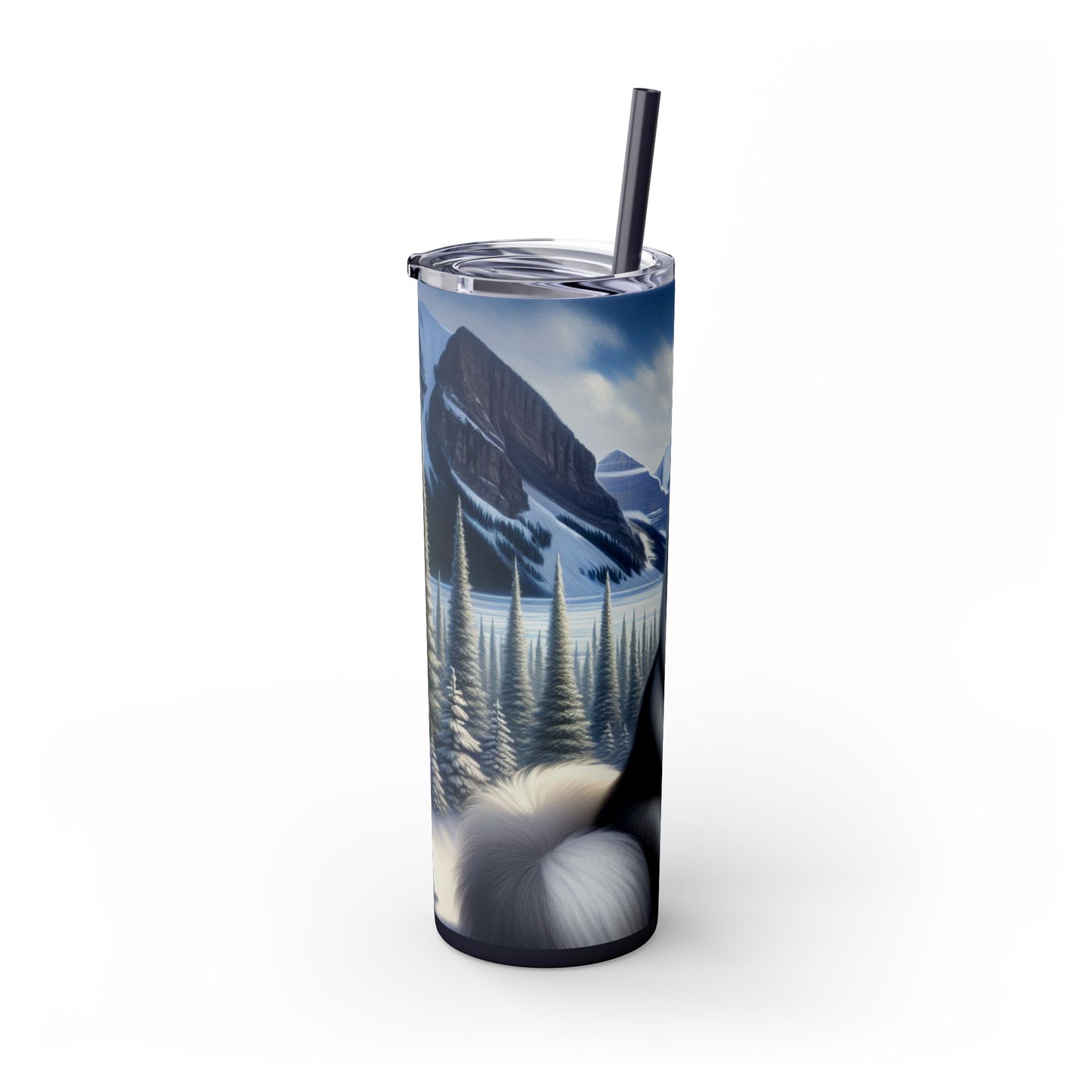 Canadian Eskimo Dog Tumbler with Straw, 20oz