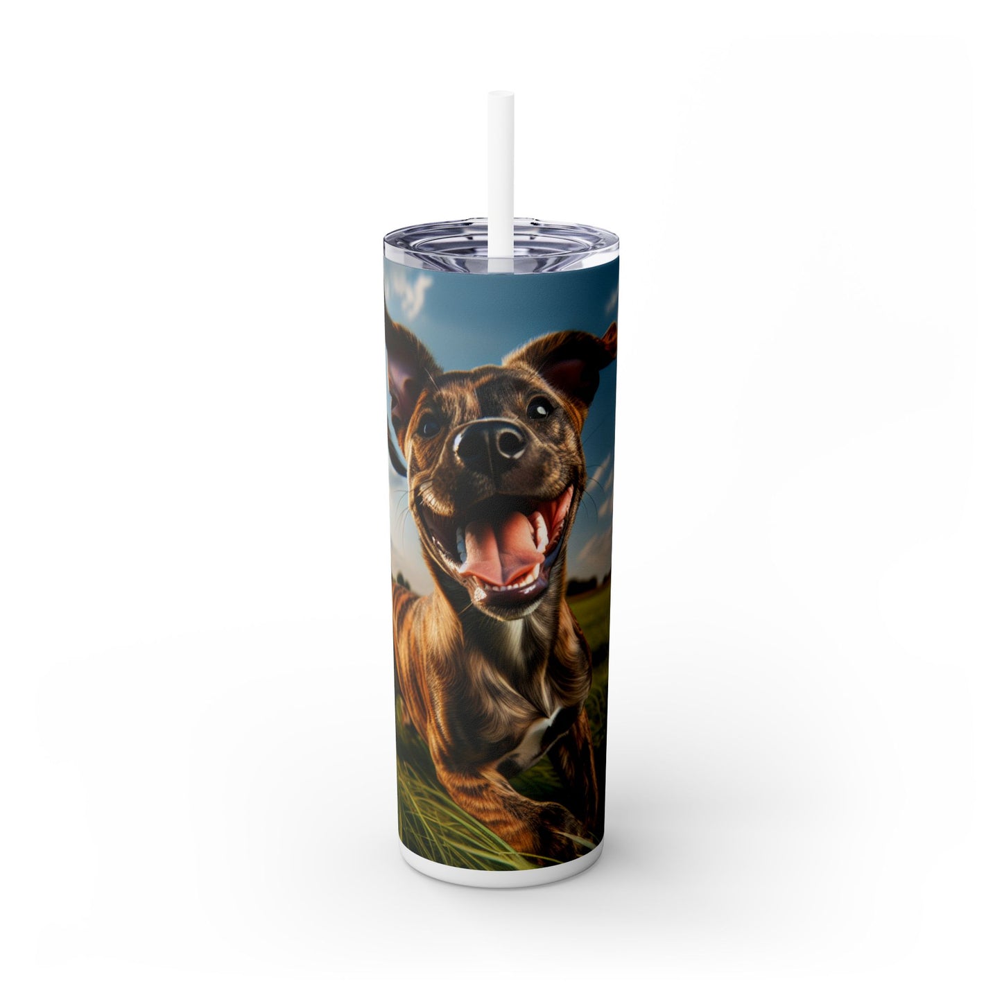 Treeing Tennessee Brindle Tumbler with Straw, 20oz