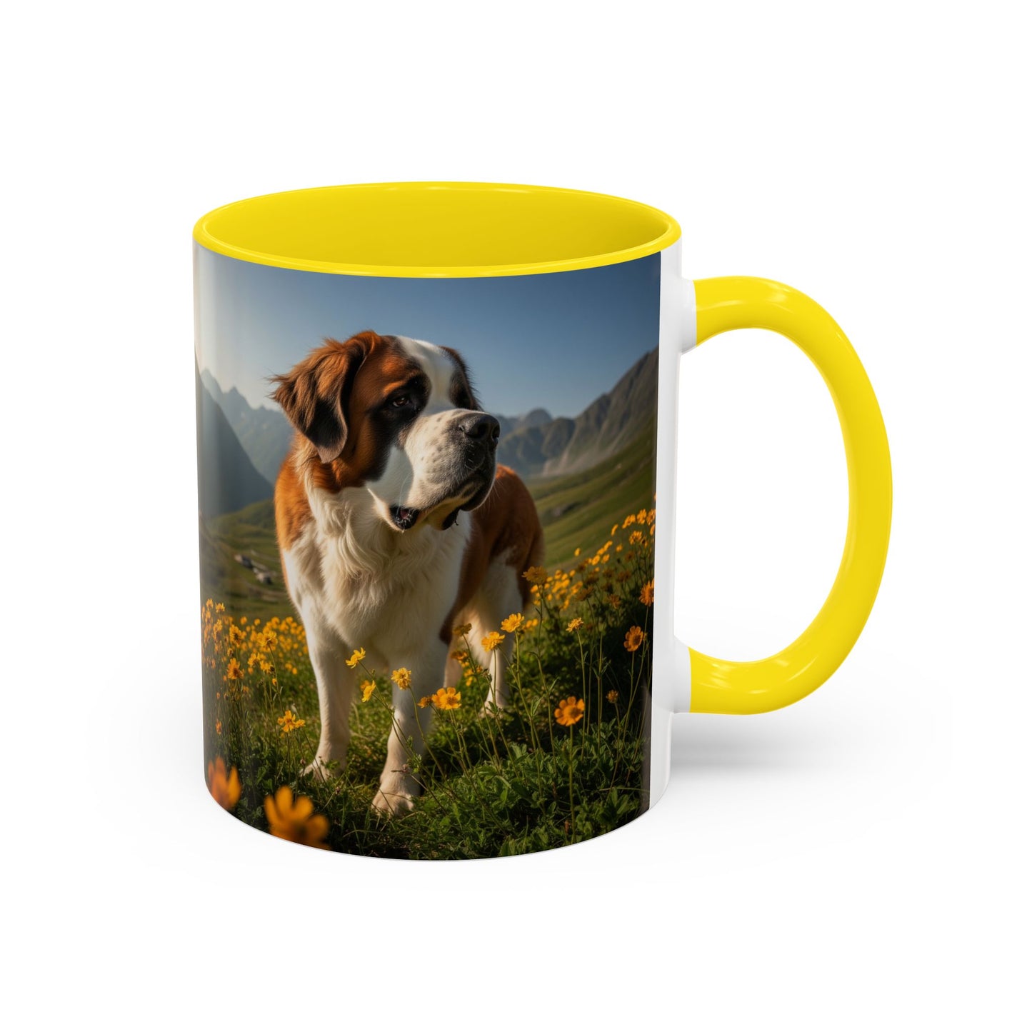Saint Bernard Accent Coffee Mug - Perfect Gift for Dog Lovers
