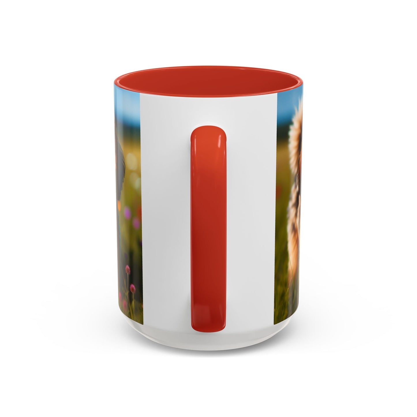 Russkaya Tsvetnaya Bolonka Accent Coffee Mug - Perfect Gift for Dog Lovers